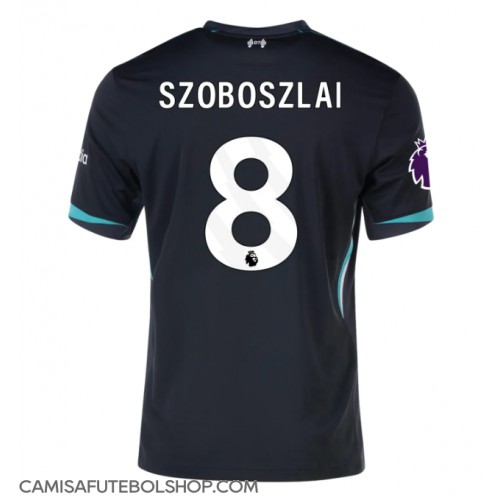 Camisa de time de futebol Liverpool Dominik Szoboszlai #8 Replicas 2º Equipamento 2024-25 Manga Curta